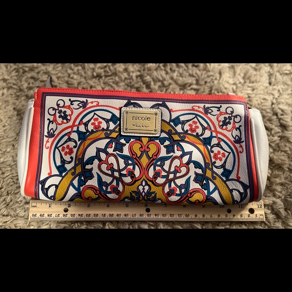 Nicole by Nicole Miller clutch with attachable handle.